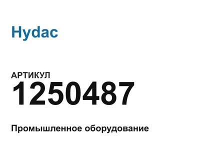 1250487 Hydac