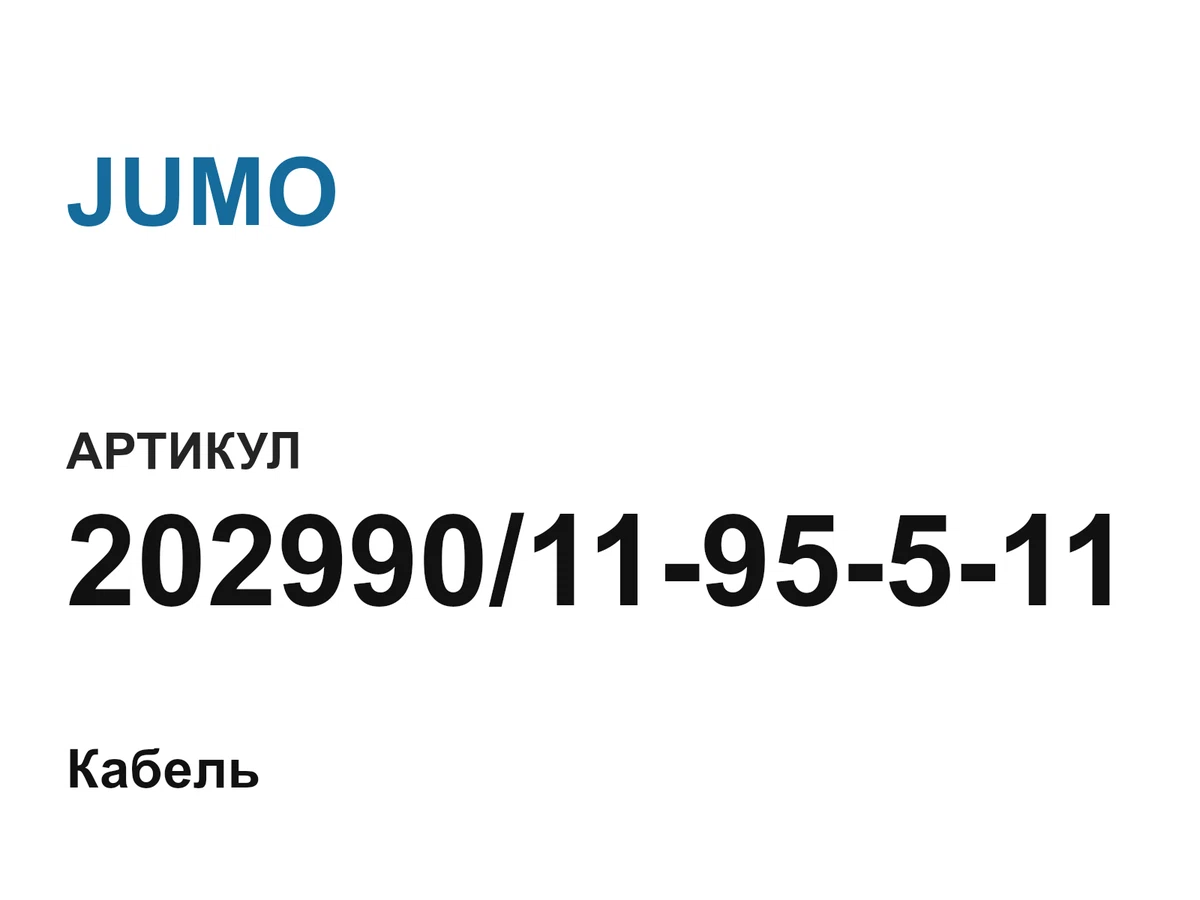 2029901195511 JUMO