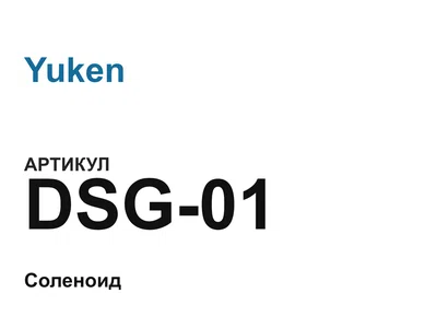 DSG01 Yuken