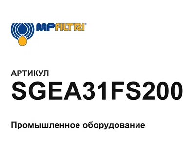 SGEA31FS200 MP Filtri