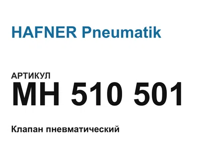 MH510501 HAFNER Pneumatik