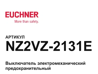 NZ2VZ2131E Euchner