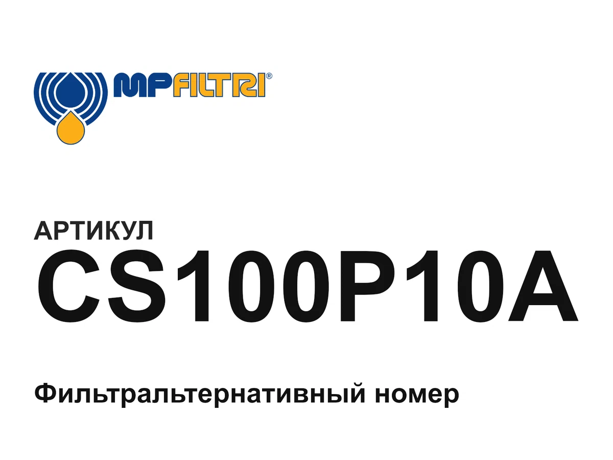 CS100P10A MP Filtri