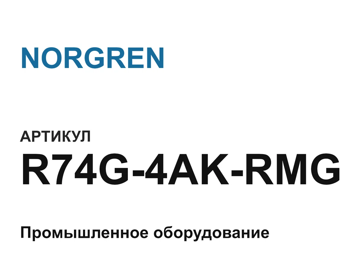 R74G4AKRMG NORGREN