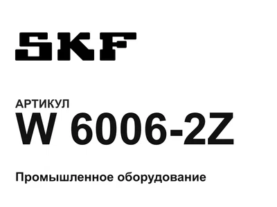 W60062Z SKF
