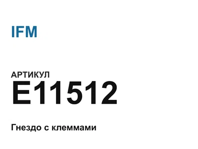 E11512 IFM