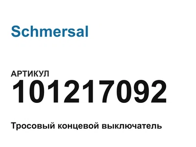 101217092 Schmersal