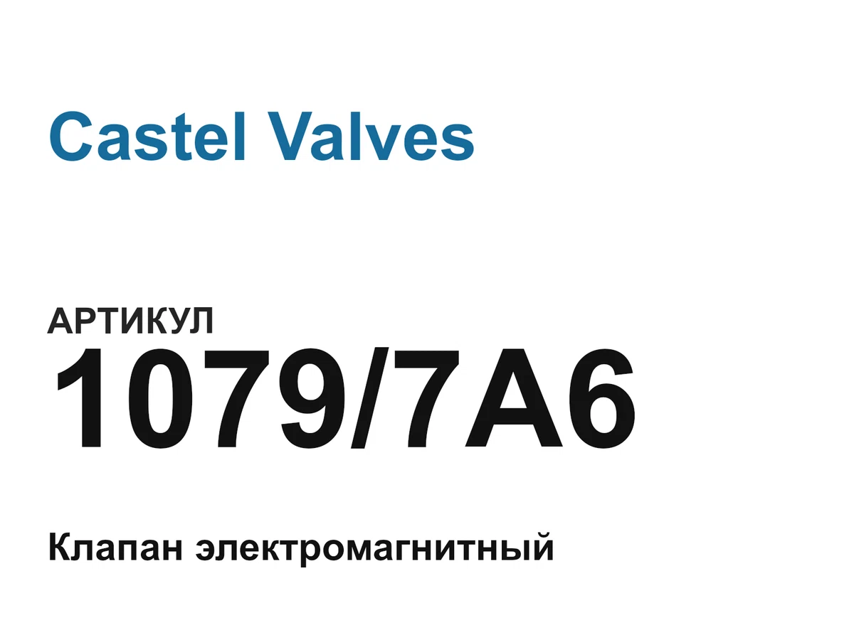 10797A6 Castel Valves