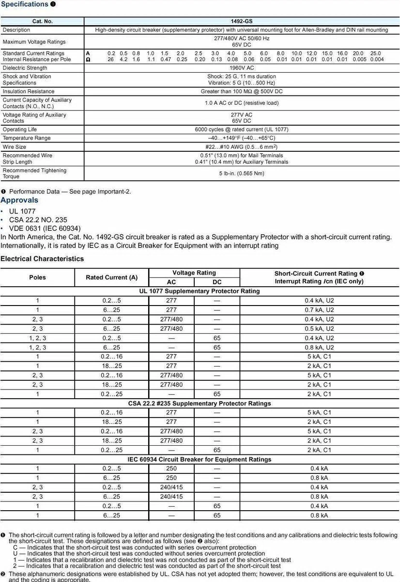 1492-GS1G030 Allen-Bradley