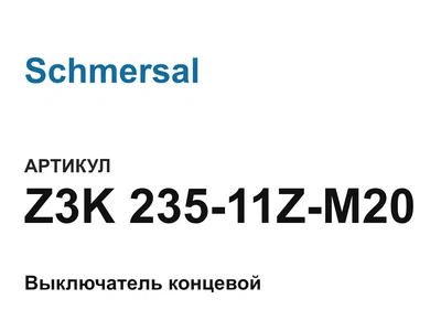 Z3K23511ZM20 Schmersal