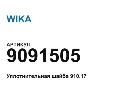 9091505 WIKA