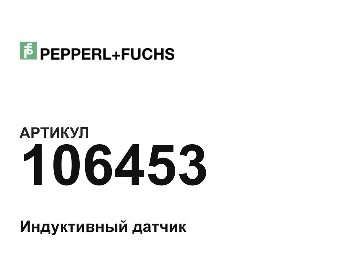 106453 Pepperl+Fuchs