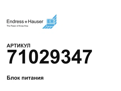 71029347 Endress+Hauser