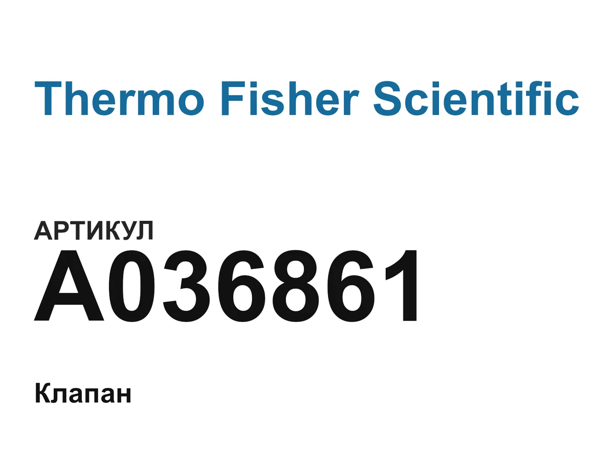 A036861 Thermo Fisher Scientific