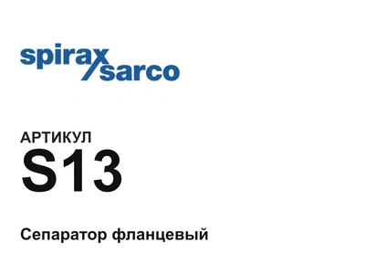 S13 Spirax Sarco