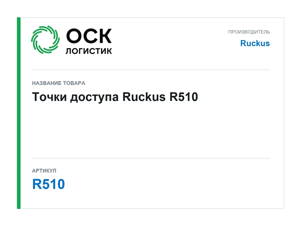 R510 Ruckus Точки доступа