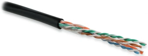 UUTP4-C5E-S24-OUT-PE-BK-500 Hyperline