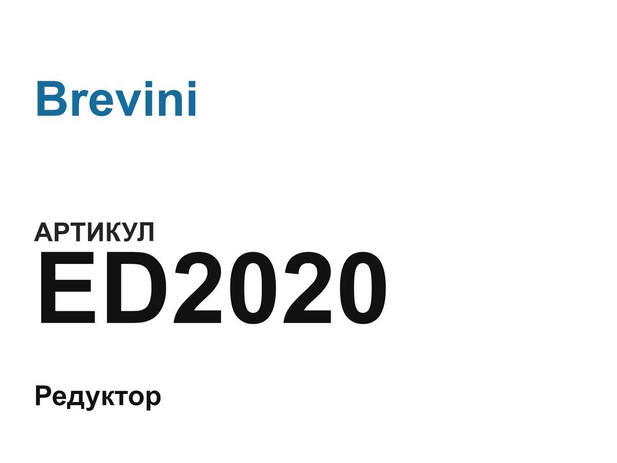 ED2020 Brevini