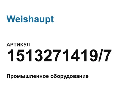 15132714197 Weishaupt