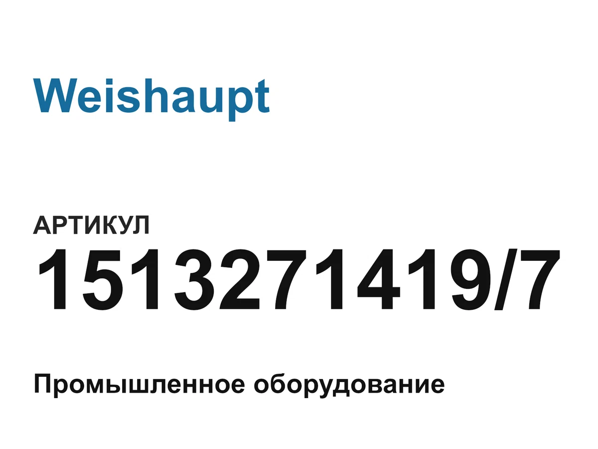 15132714197 Weishaupt