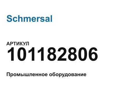 101182806 Schmersal