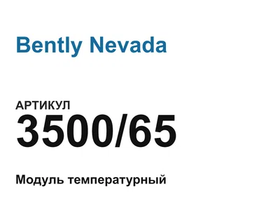 350065 Bently Nevada