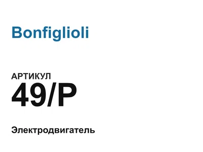 49P Bonfiglioli