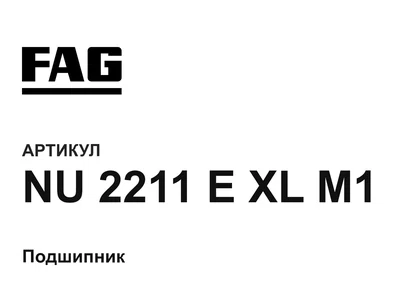 NU2211EXLM1 FAG