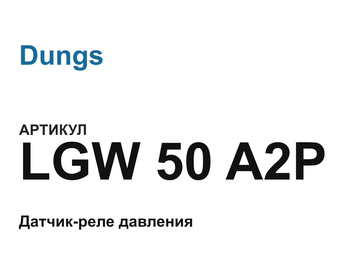 LGW50A2P Dungs