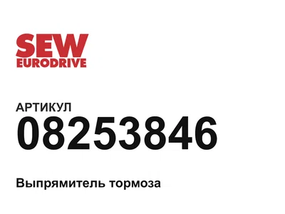 08253846 SEW-EURODRIVE