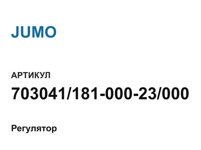 70304118100023000 JUMO