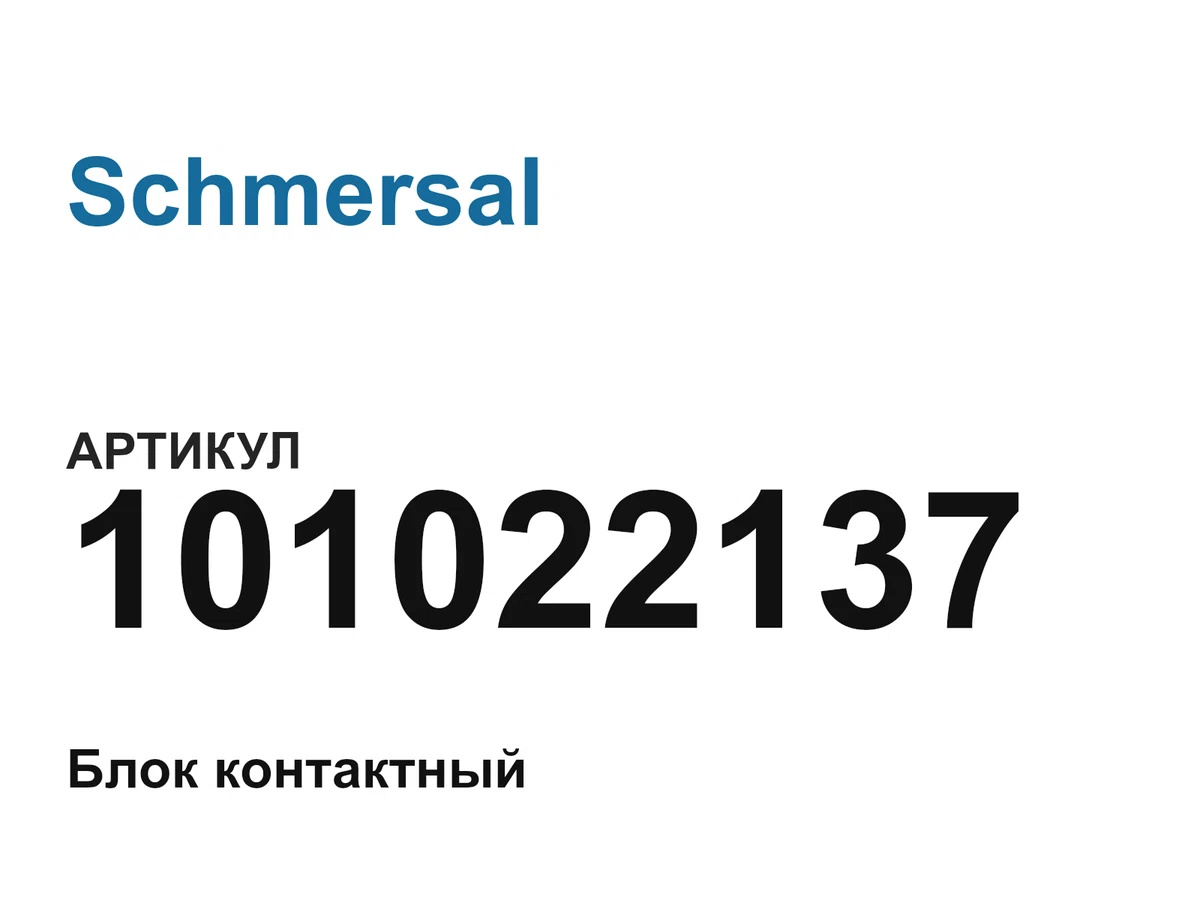 101022137 Schmersal