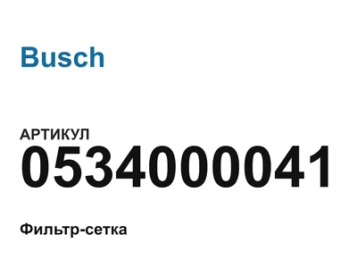 0534000041 Busch