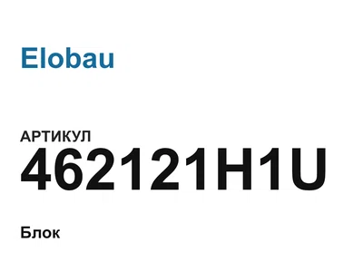 462121H1U Elobau