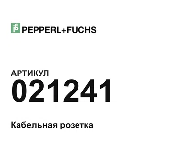 021241 Pepperl+Fuchs