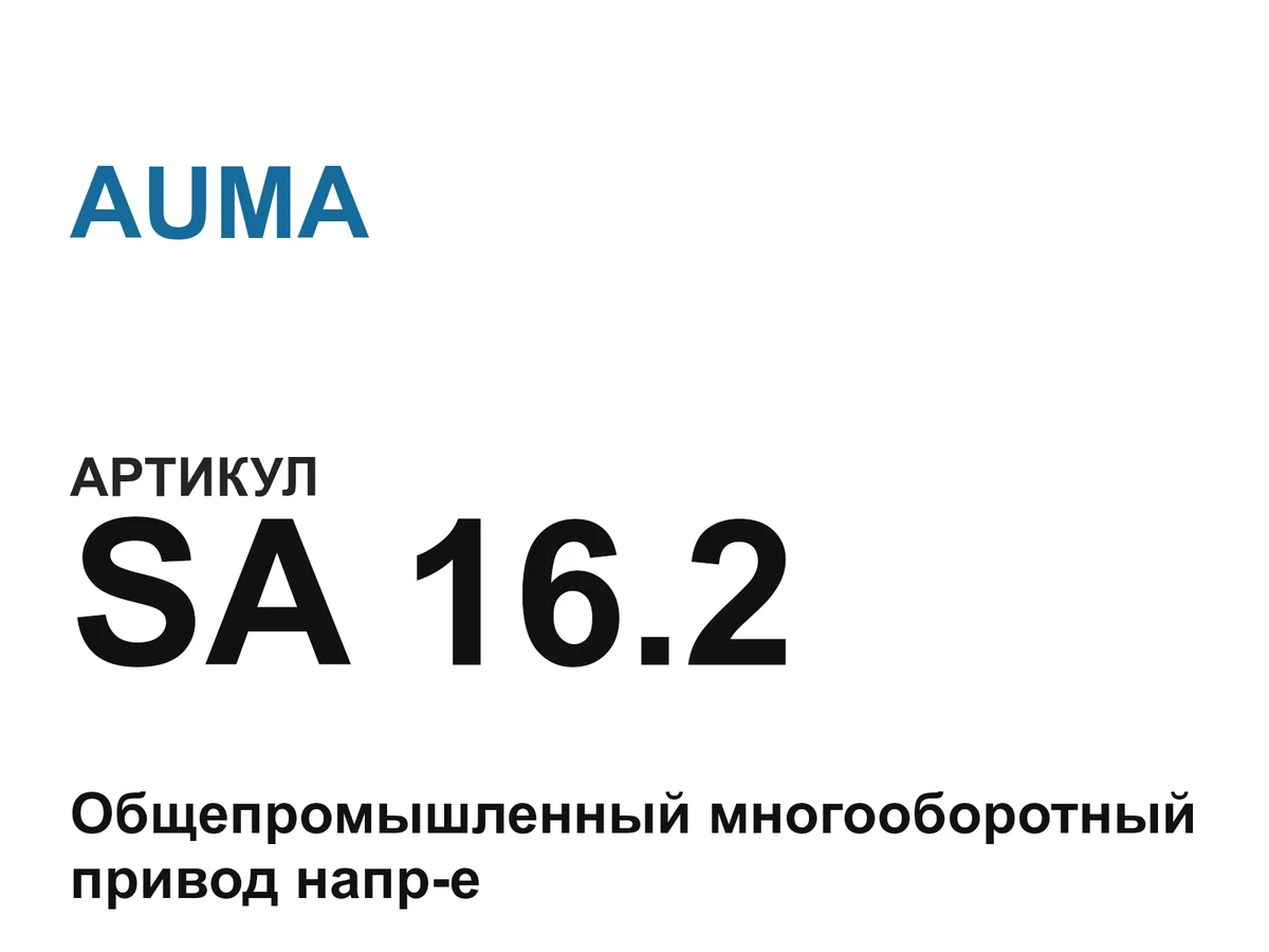 SA162 AUMA