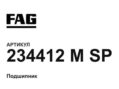 234412MSP FAG