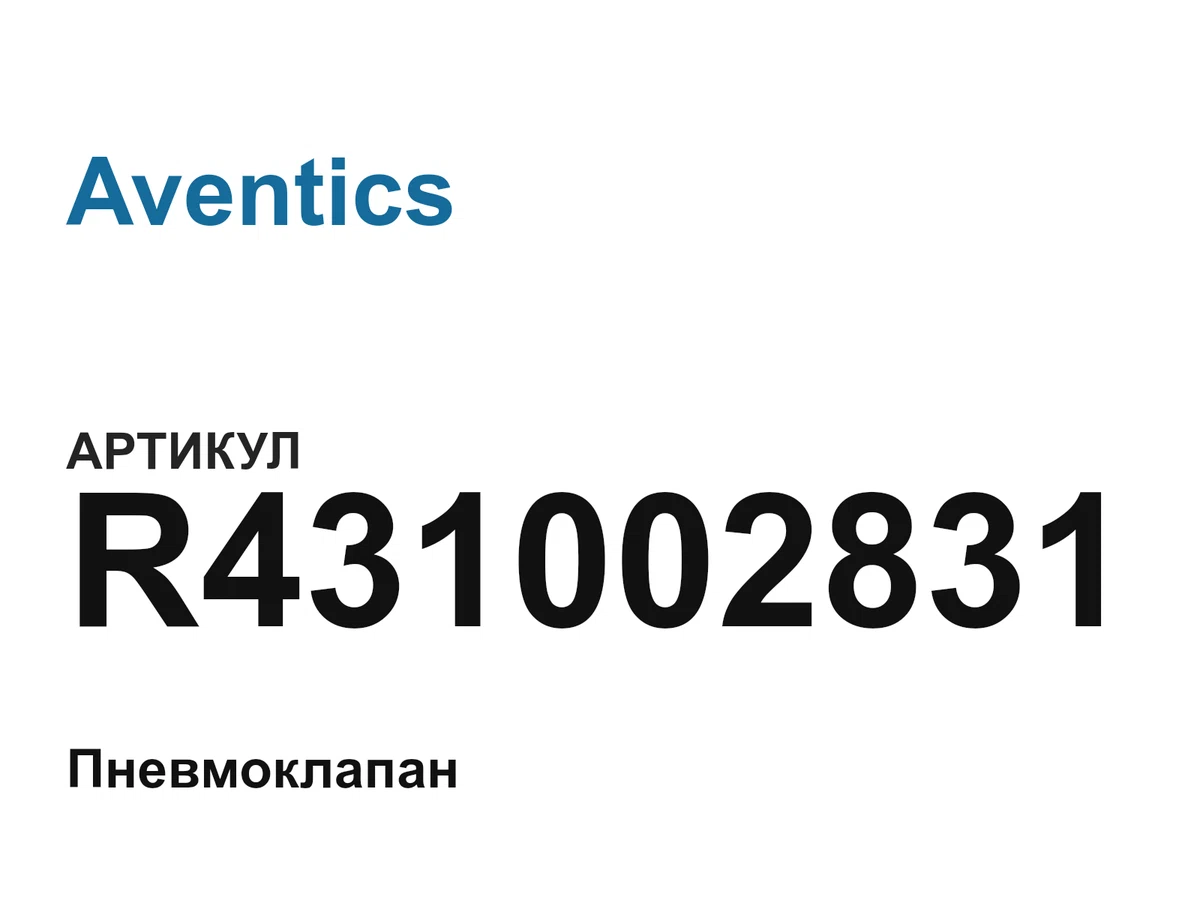 R431002831 Aventics