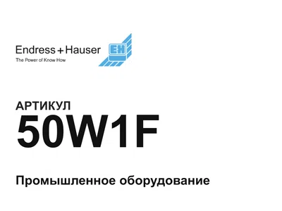 50W1F Endress+Hauser
