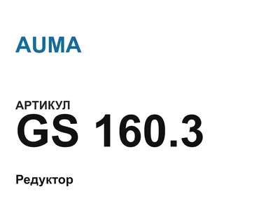 GS1603 AUMA