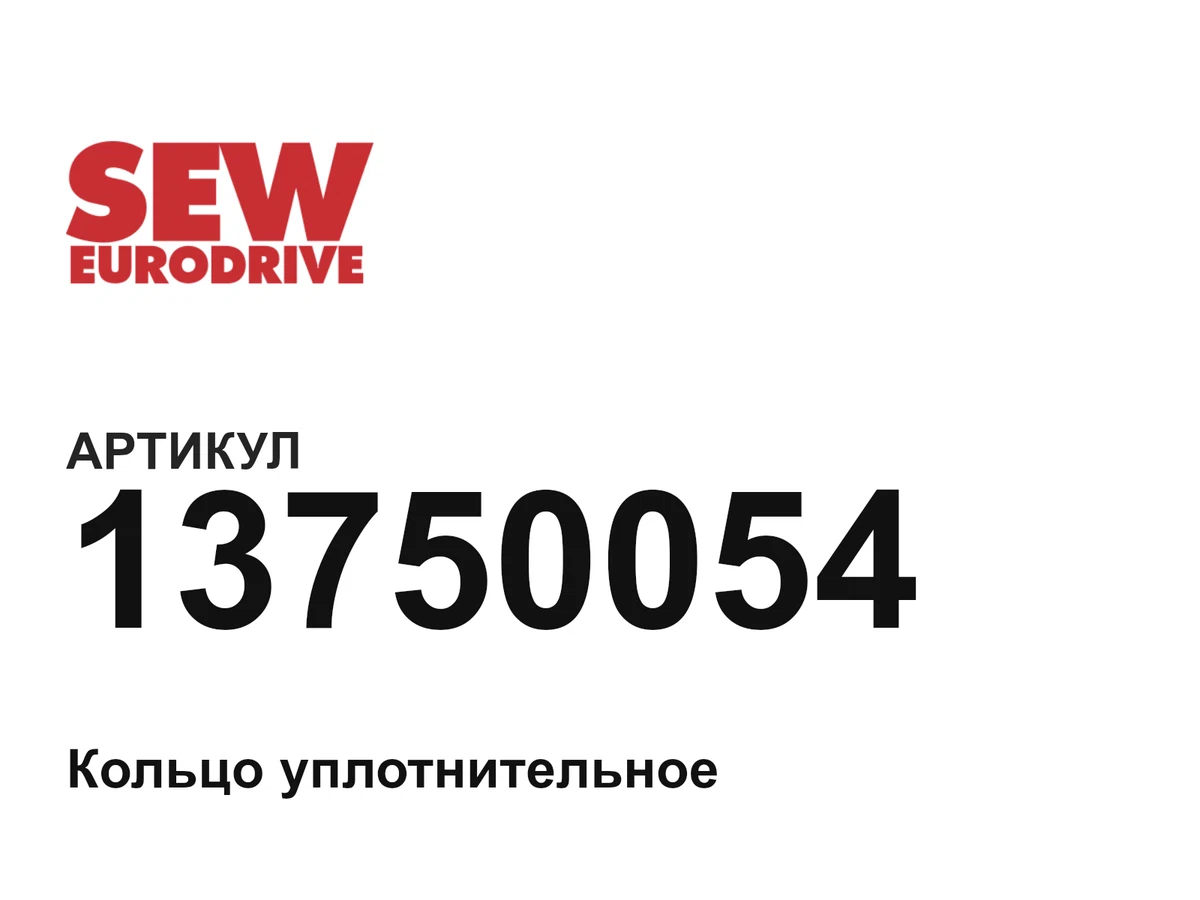 13750054 SEW-EURODRIVE