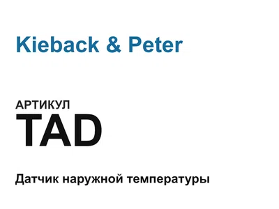 TAD Kieback & Peter