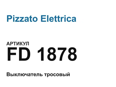 FD1878 Pizzato Elettrica