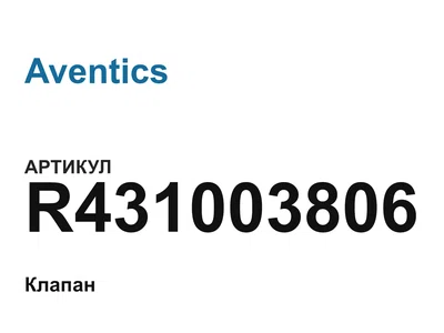 R431003806 Aventics