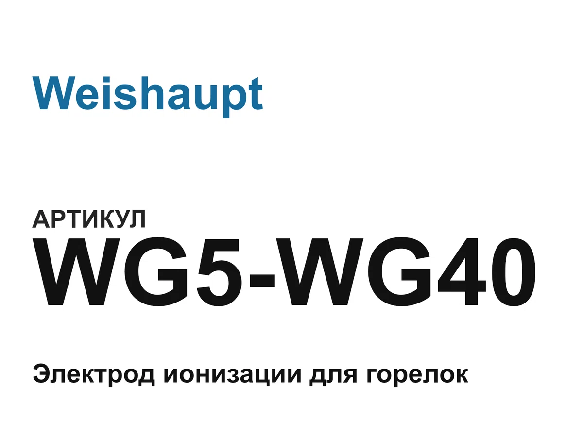 WG5WG40 Weishaupt