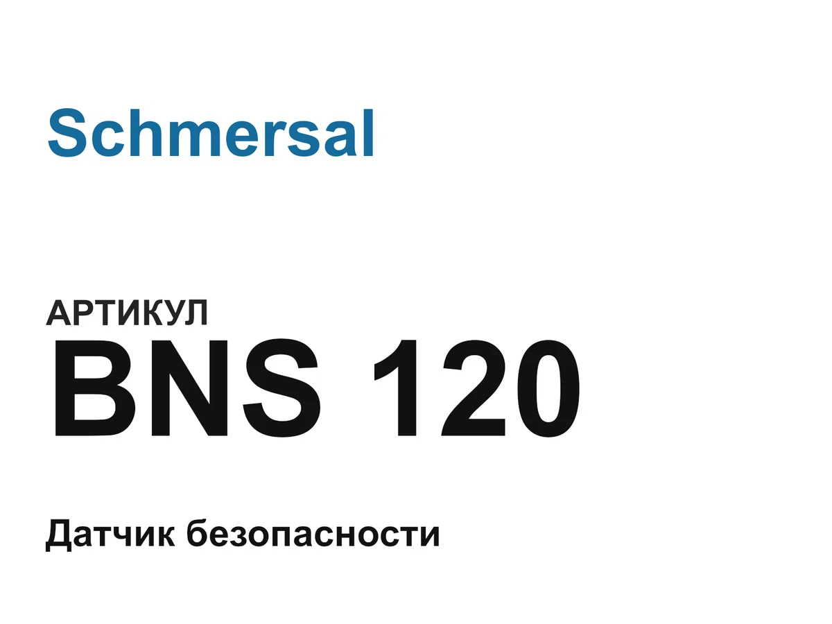 BNS120 Schmersal