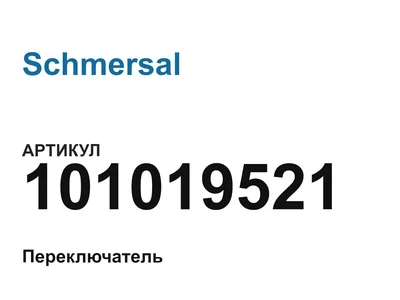 101019521 Schmersal