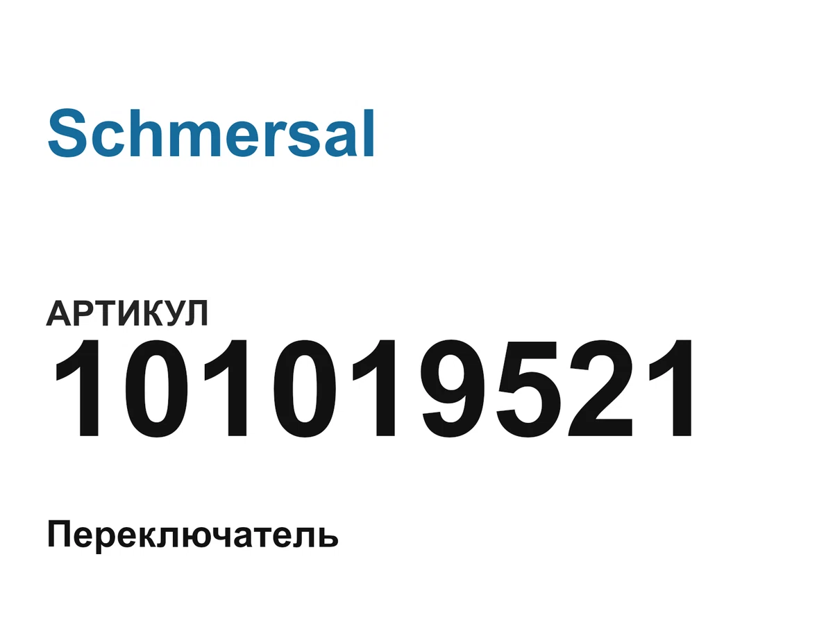 101019521 Schmersal