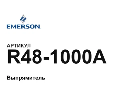 R481000A Emerson