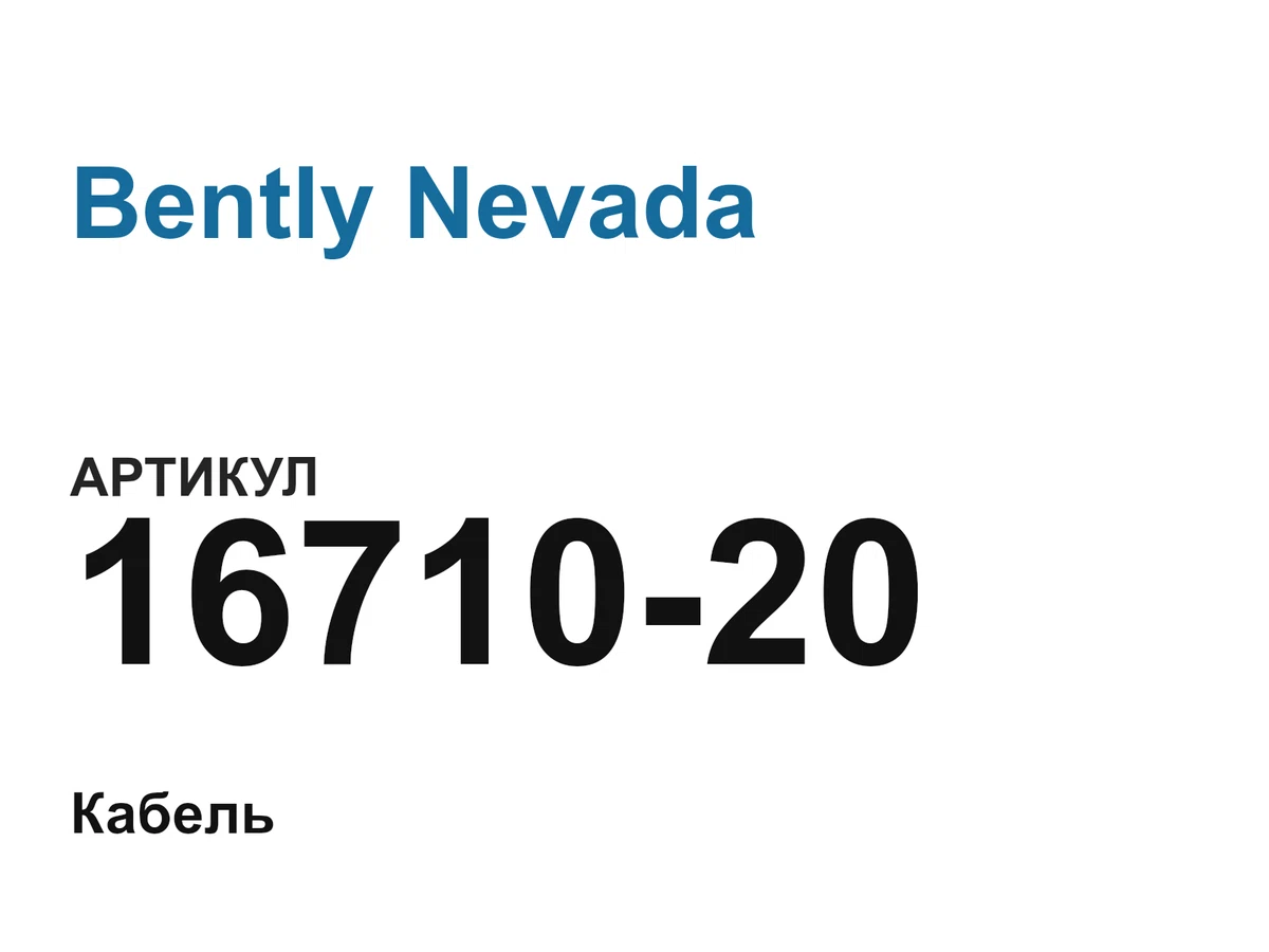 1671020 Bently Nevada